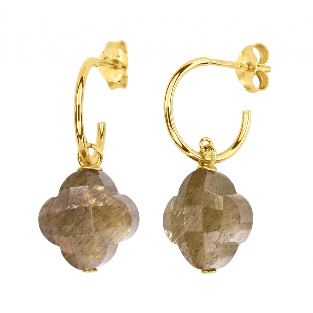 Buy ADITA GOLD14K Gold Onyx Earrings - 14K Solid Yellow Gold Black